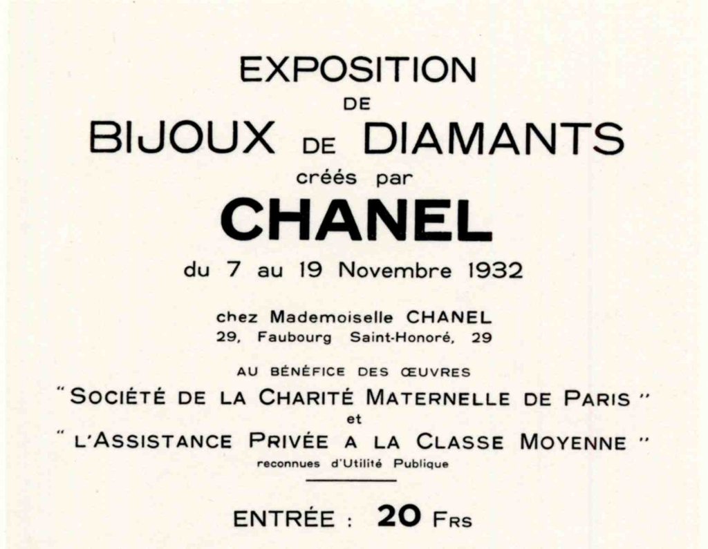 carton invitation - Chanel - 1932