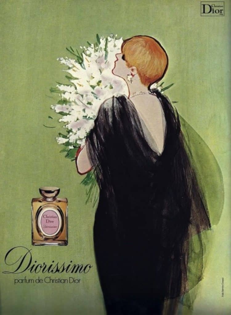 Dior affiche Diorissimo muguet