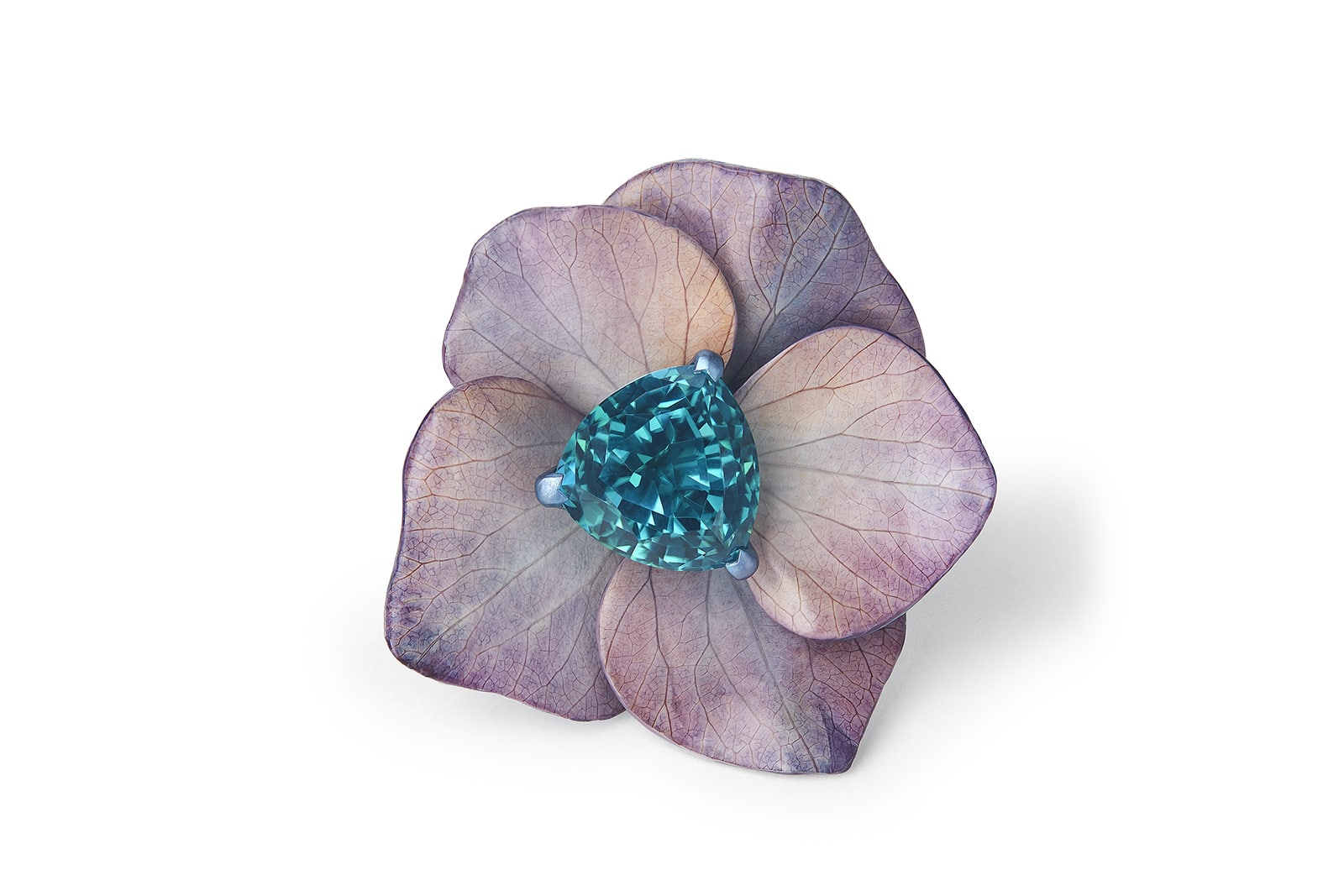 Hortensia Violet Bleu - saphir indigolite troïda - 8,7 carats - Boucheron