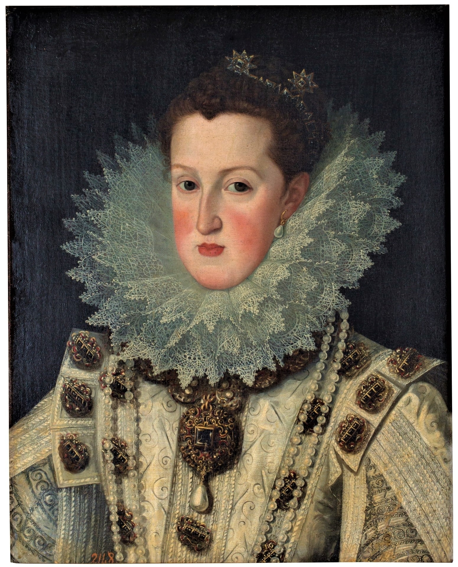 Marguerite d'Autriche portant La Pérégrina