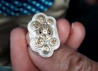 bague "engrenage" par Tournaire