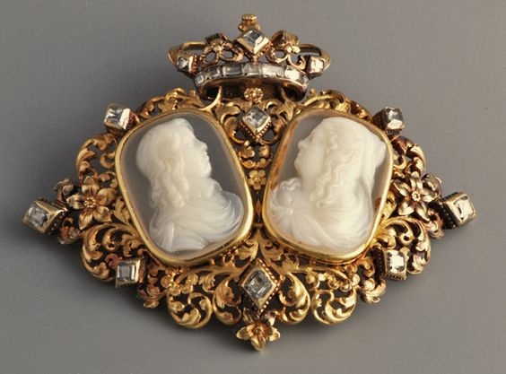 Louis XIII et Marie de Médicis, camée