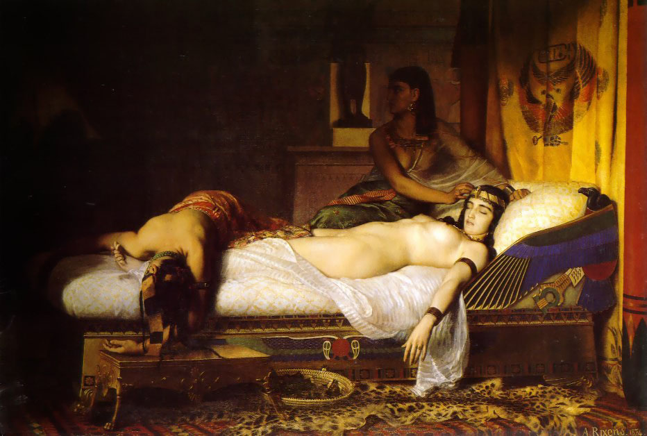 Mort de Cléopâtre par Rixens