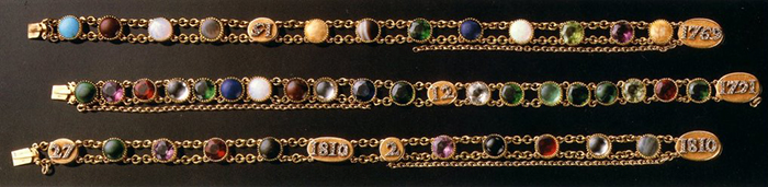 Bracelets acrostiches de Marie Louise par Chaumet