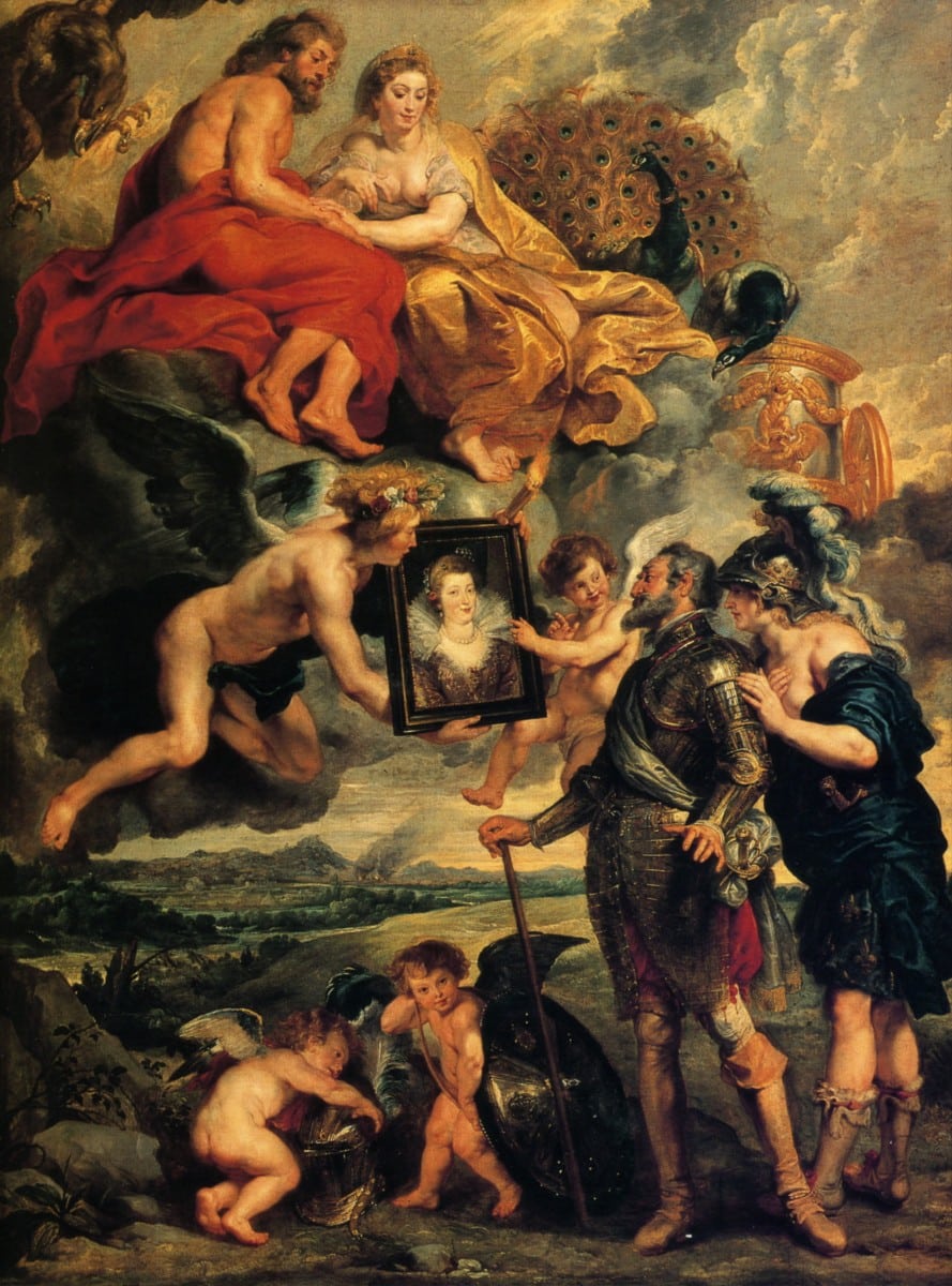 Henri IV reçoit le portrait de Marie de Médicis  par Rubens
