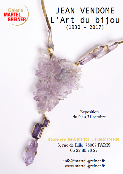 affiche de l'exposition de la Galerie Martel-Greiner